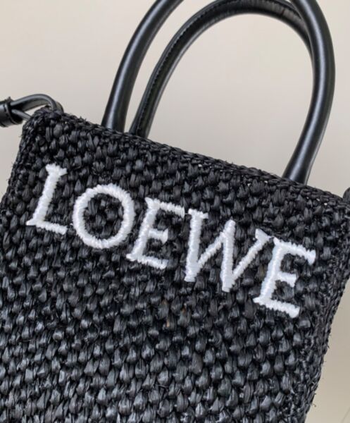 Loewe Standard A5 Tote Bag In Raffia 6