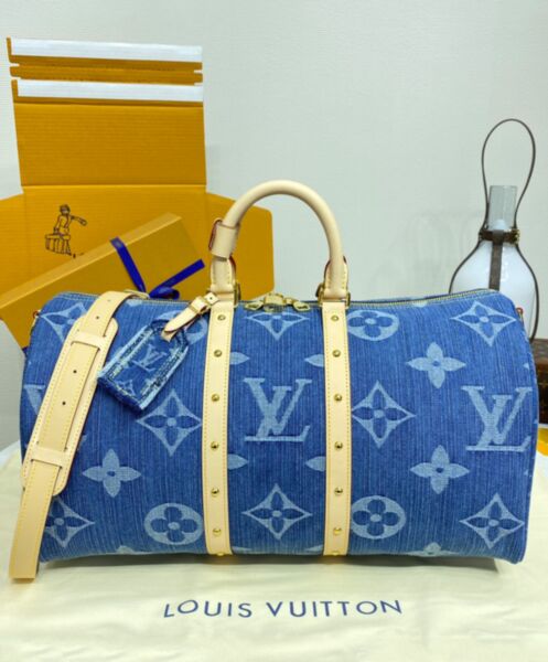 Louis Vuitton Keepall Bandouliere 45 M24315 Blue 2