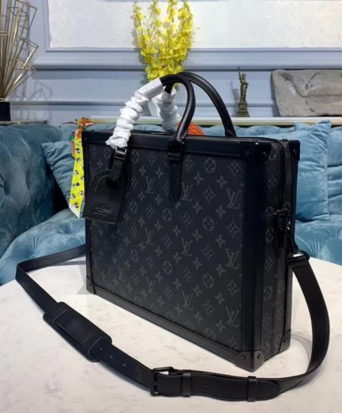 Louis Vuitton Soft Trunk Briefcase M44952 Black