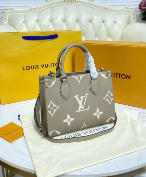 Louis Vuitton Onthego PM Tote Bag M45779 Gray 2