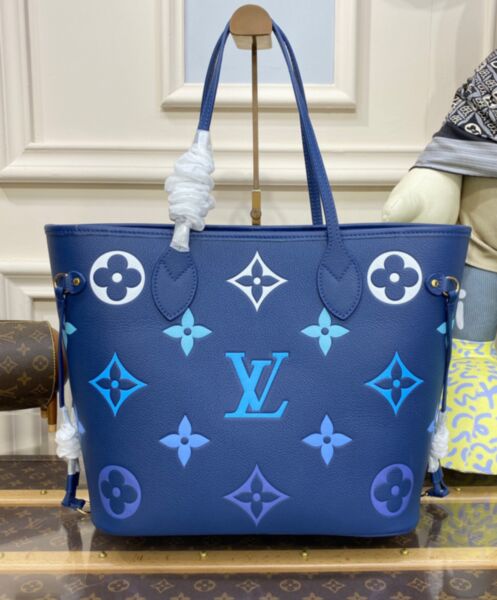 Louis Vuitton Neverfull MM M46514 Blue 4