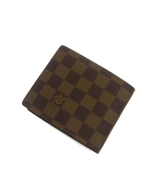 Louis Vuitton Damier Wallet N61720 Brown