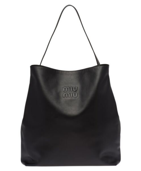 Miumiu Leather Shoulder Bag 5BC117 Black