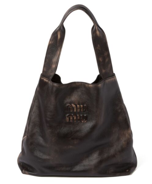 Miumiu Nappa Hobo Bag With Logo 5BC119 