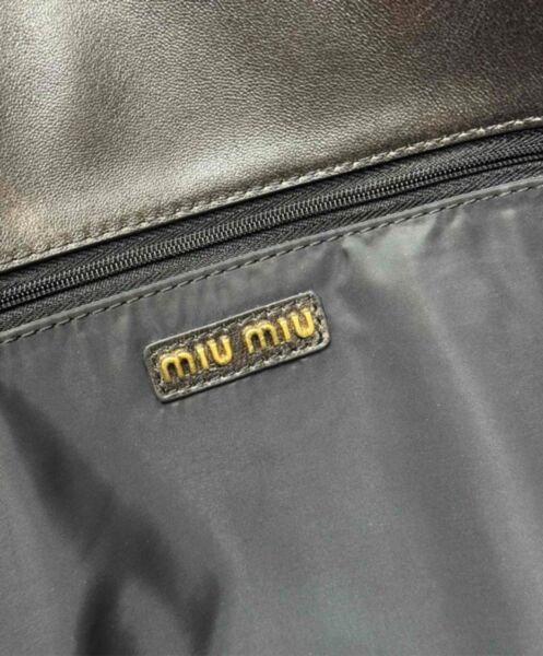 Miumiu Nappa Hobo Bag With Logo 5BC119 9