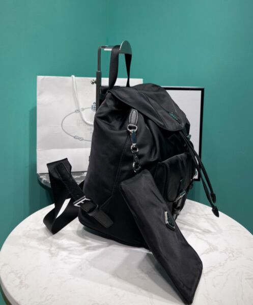 Prada Re-Nylon Medium Backpack 1BZ811 Black 3