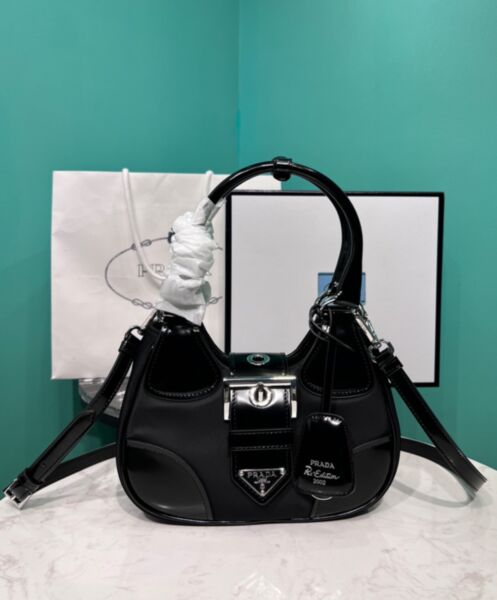 Prada Moon Re-Nylon And Leather Bag 1BA381 2