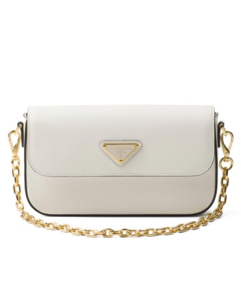 Prada Saffiano Leather Mini-bag 1BD356 Cream