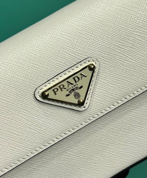 Prada Saffiano Leather Mini-bag 1BD356 Cream 6