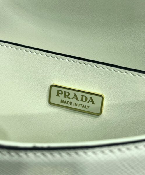 Prada Saffiano Leather Mini-bag 1BD356 Cream 9