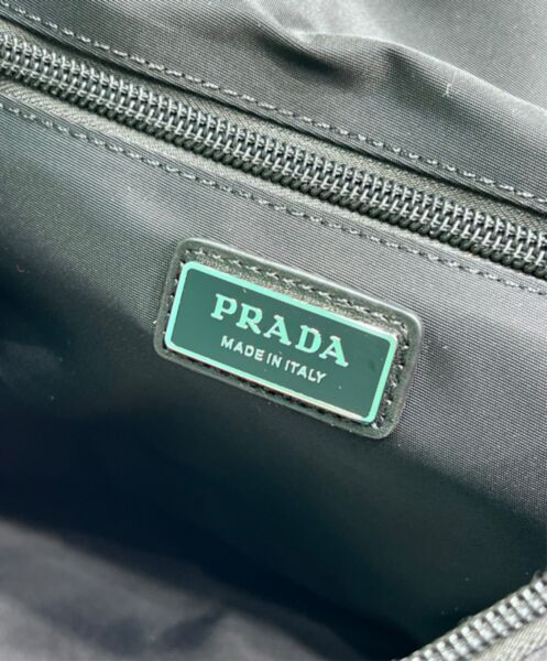 Prada Re-Nylon And Leather Shoulder Bag 2VD062 Black 10