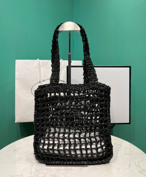 Prada Small Raffia Tote 1BG444 4