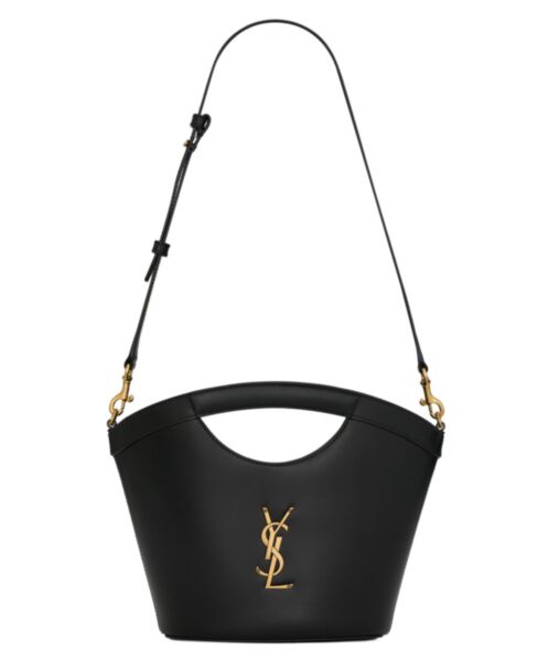 Saint Laurent Celia Mini Tote In Smooth Leather Black