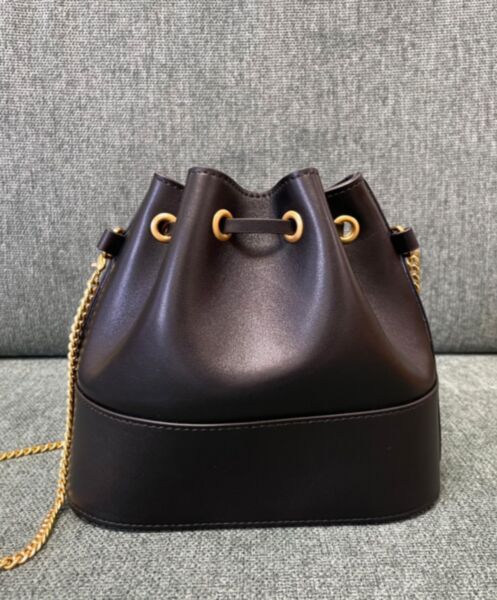 Valentino Mini Bucket Bag In Nappa With Vlogo Signature Chain 