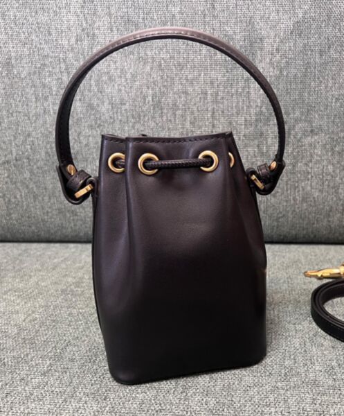 Valentino Mini Vlogo Signature Bucket Bag In Nappa Leather 