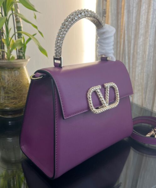 Valentino Small Vsling Calfskin Handbag With Jewel Handle 3