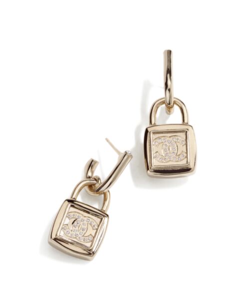 Chanel Women's Pendant Earrings ABA474 Golden