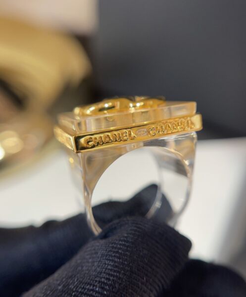 Chanel Women's Ring ABA585 Golden 6
