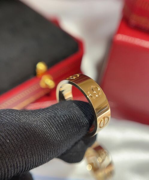 Cartier Women's Love Ring 18k Yellow Gold Golden 5