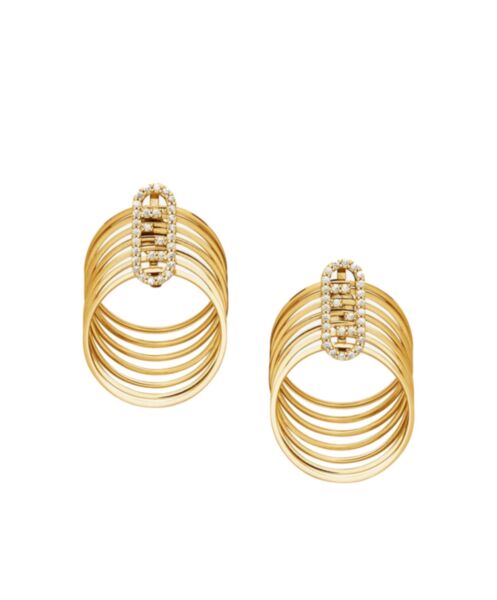 Fendi Women's O'Lock Earrings 8AH939 Golden