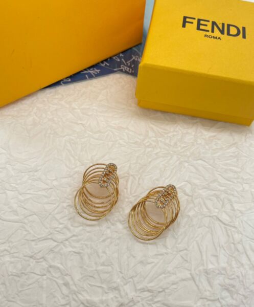 Fendi Women's O'Lock Earrings 8AH939 Golden 2