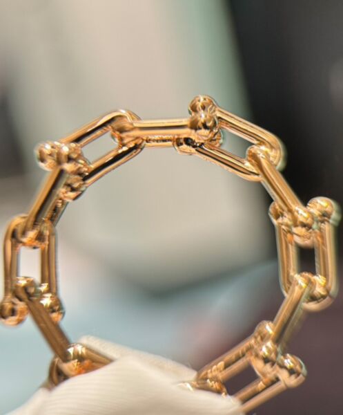 Tiffany Women's Micro Link Ring Golden 5
