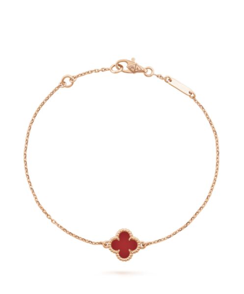 Van Cleef & Arpels Women's Sweet Alhambra Bracelet Red