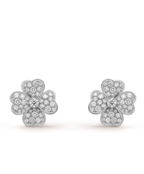 Van Cleef & Arpels Cosmos Earrings Silver