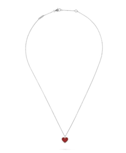 Van Cleef & Arpels Women's Sweet Alhambra Heart Pendant Red