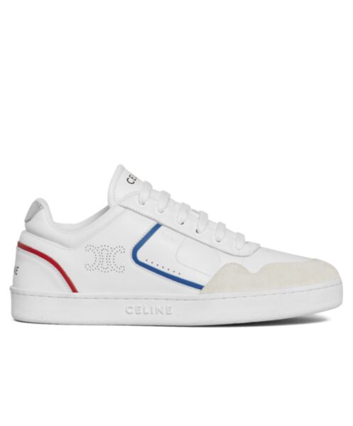 Celine Unisex Ct-10 Celine Trainer Low Lace-Up Sneaker White