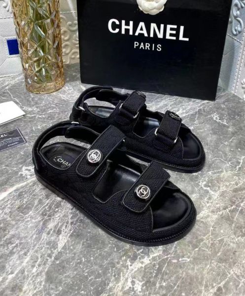 Chanel Women's Sandals G35927 Black 02