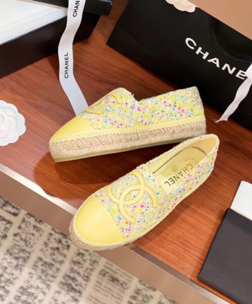 Chanel Women's Espadrilles G29762 Yellow 6