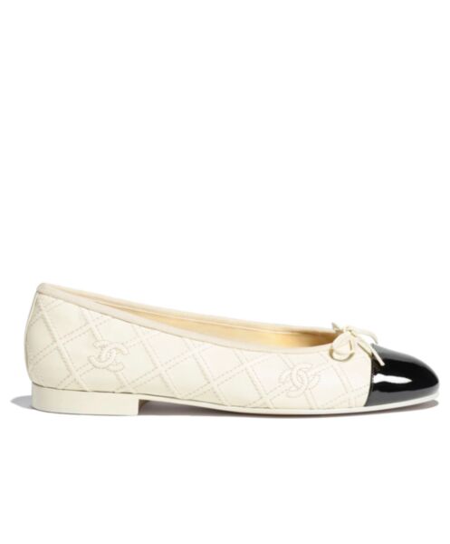 Chanel Women's Ballerinas G40110 Cream