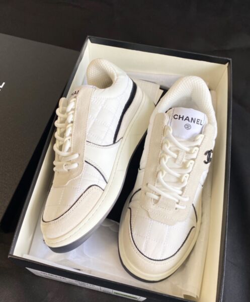 Chanel Women's Sneakers G39802 Cream 3