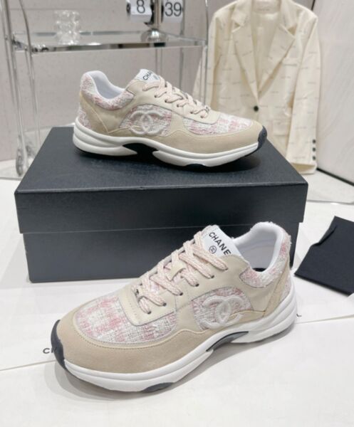 Chanel Women's Sneakers G38299 Pink 6