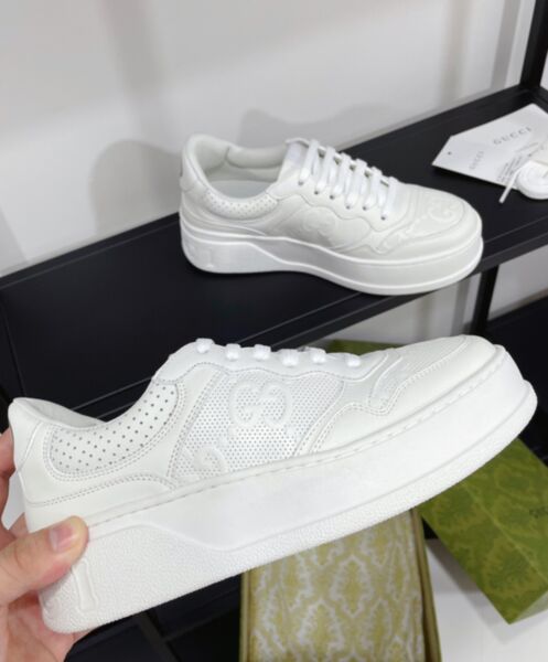 Gucci Unisex GG Embossed Sneaker White 5