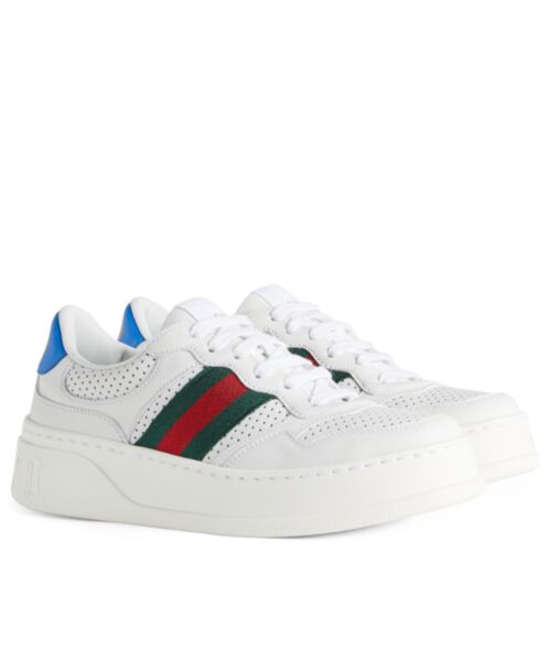 Gucci Unisex Sneaker With Web White