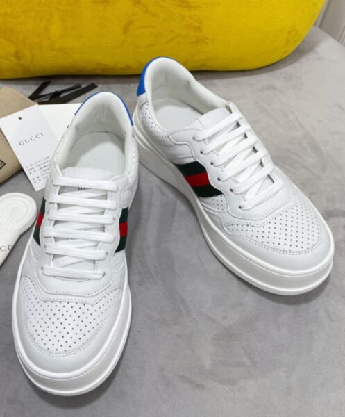 Gucci Unisex Sneaker With Web White 3