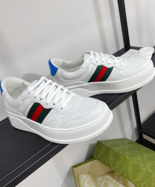 Gucci Unisex Sneaker With Web White 4