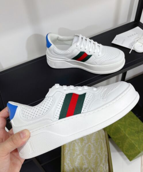 Gucci Unisex Sneaker With Web White 5