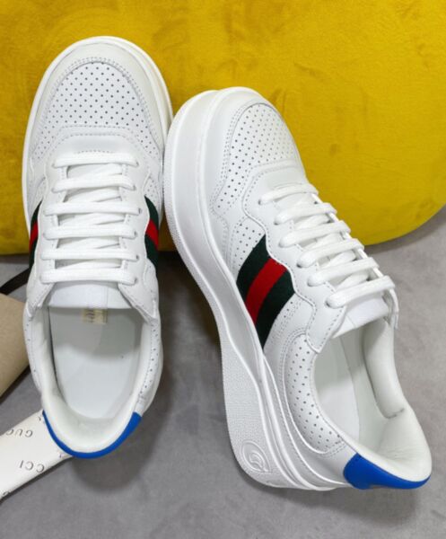 Gucci Unisex Sneaker With Web White 6