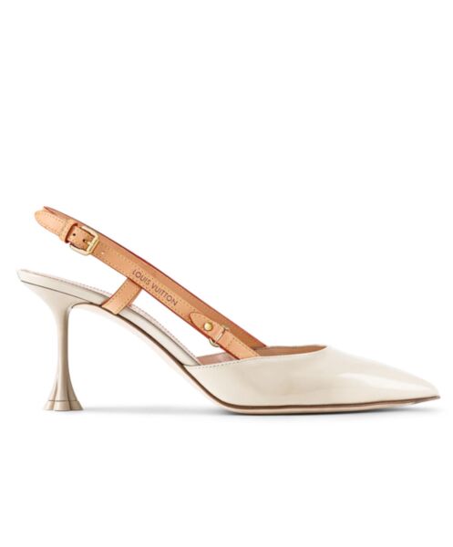 Louis Vuitton Women's Blossom Slingback Pump 1AC6FQ Cream