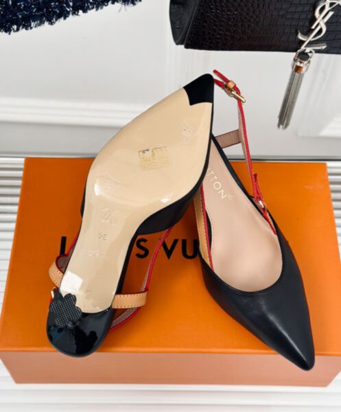 Louis Vuitton Women's Blossom Slingback Pump 1ACBIS Black 10