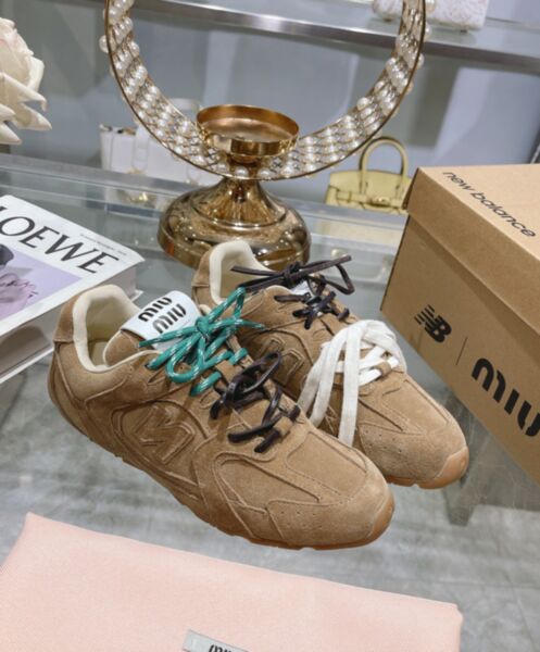 Miumiu x New Balance 530 SL suede sneakers 3