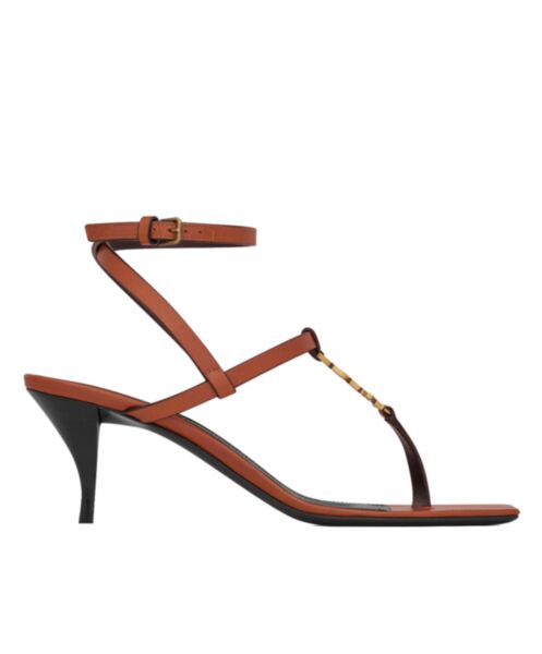 Saint Laurent Women's Cassandra Sandals In Smooth Leather 